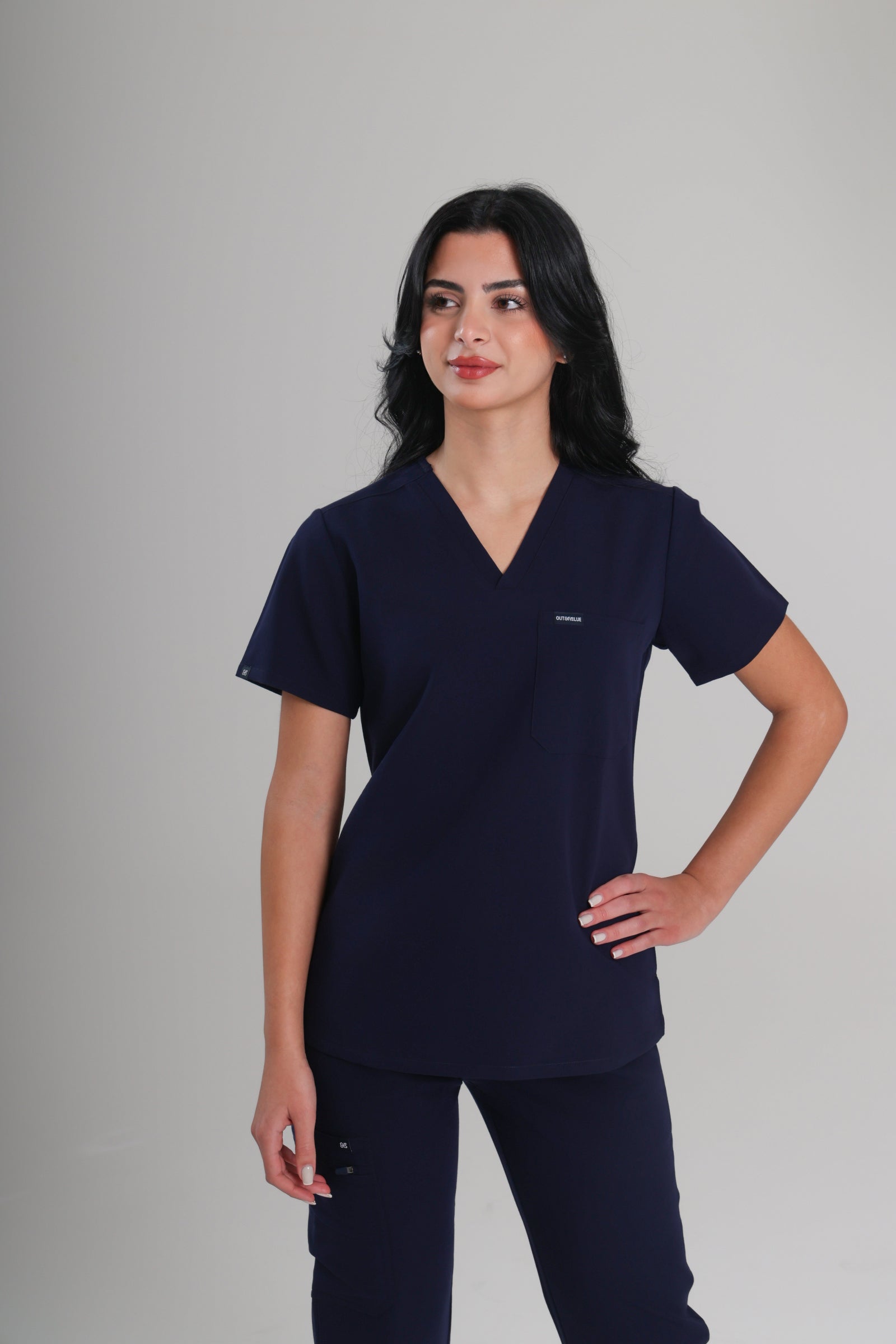 SHIFTMASTER™ Scrub Top - Onyx Navy