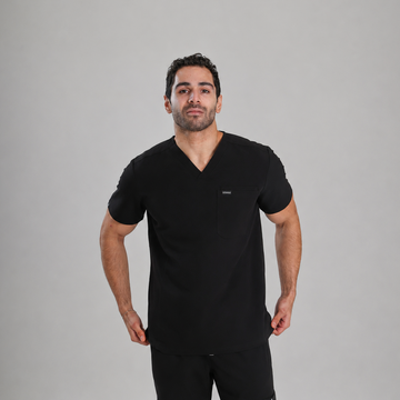 SHIFTMASTER™ Scrub Top - Onyx Black